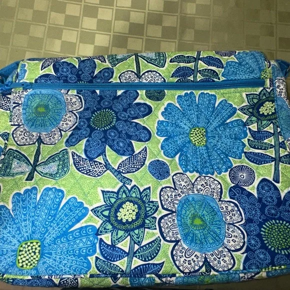 Vera Bradley Retired 2012 Doodle Daisy Messenger Crossbody - Picture 3 of 10